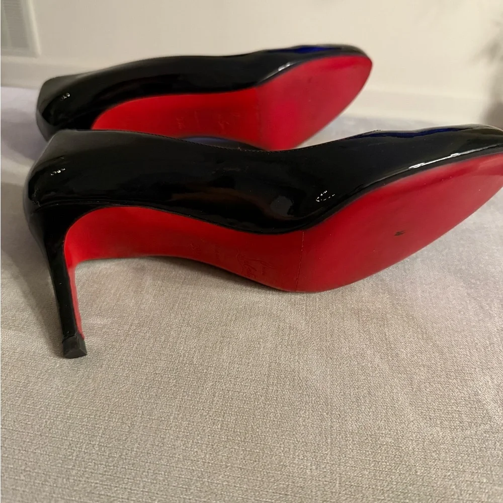 Christian Louboutin Black and Red Heels - Picture 2 of 6